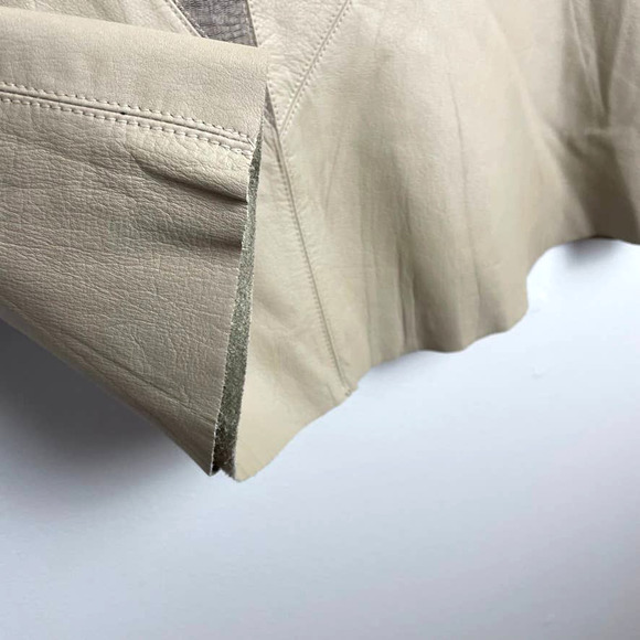 Jiminlee Leather Patchwork A-Line Midi Skirt - Picture 4 of 6